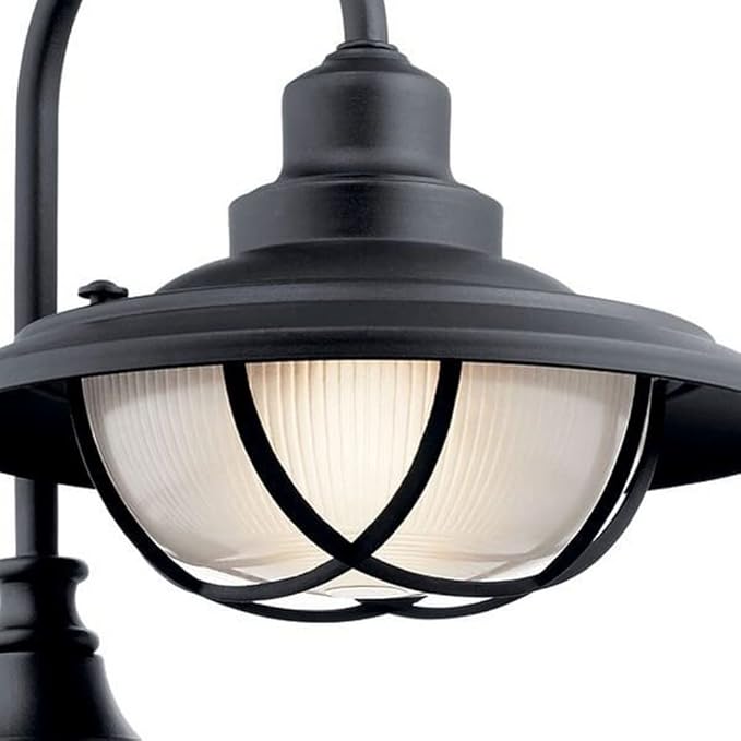 Kichler 49694BKT Harvest Ridge Outdoor Post Lantern in Textured Black