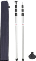 REDCAMP Aluminum Adjustable Camping Tarp Poles Set of 2 90 Telescoping Lightweight Tent Poles for Shelter Hammock Rain Fly Awning