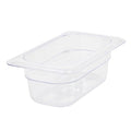Thunder Group PLPA8192 Food Pan 1/9 Size 2-1/2 deep Shatter and Scratch Resistant Dishwasher Safe Polycarbonate Clear NSF Pack of 12