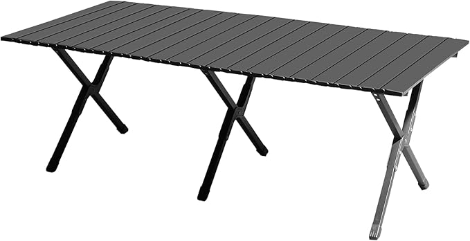 Portable Folding Camping Table for Outdoor Use – Lightweight Picnic Table with Sturdy Steel Frame Easy Setup for Hiking Beach BBQ and Backyard Events
