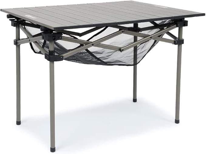 Whitsunday Aluminum Folding Outdoor Camping Table Compatible with Wagons (Desert Sand Rectangular(H))