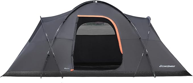 EchoSmile 10/12 Person Camping Tent Waterproof Windproof Tent with Rainfly Easy Set up for Outdoor Family Camping Party