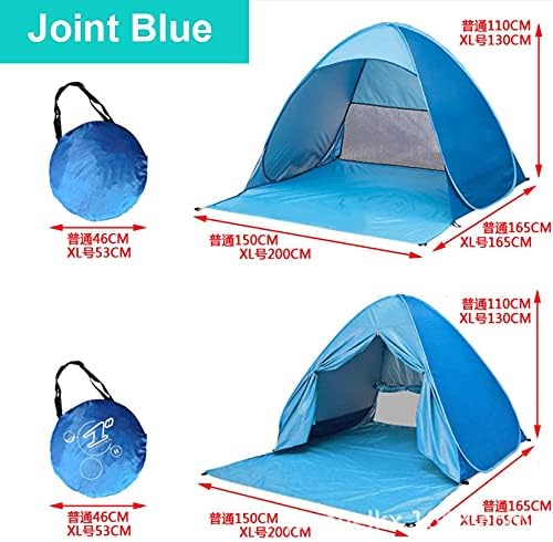 UPF 50+ Pop Up Beach Tent Sun Shelter Portable Anti UV Sun Shade Shelter for 1~3 Person Outdoor Activities Camping Fishing Hiking Picnic Touring