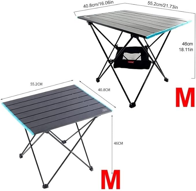 Portable Camping Table Lightweight Compact Folding Side for Easy Travel Commemoration Day