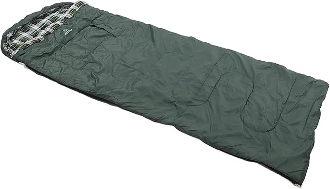 Double Sleeping Bag for Camping &amp Hiking | Thickened Flannel Lining &amp Hollow Cotton Fill | Portable Envelope Design for Outdoor/Travel/Home Use | 0°C Comfort Rating