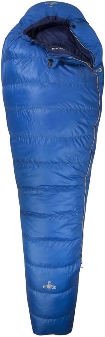 NOMAD Pegasus 340 Lightweight 3-Season Mummy Sleeping Bag with 3D Polardown Zips to Double Bag 675g for Camping
