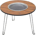 Easy to Install Folding Portable Cooking Household Folding Charcoal Camping Grill Round Table