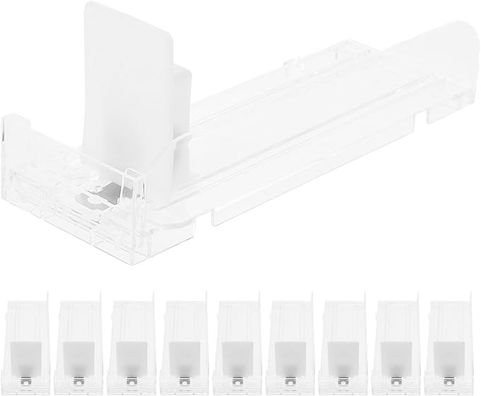10PCS Supermarket Shelf Pusher: Spring-Loaded Store Display Shelves - Fridge Drinks Automatic Pusher Glide - Beverage Soda Can Organizer Dispenser 18cm/7''