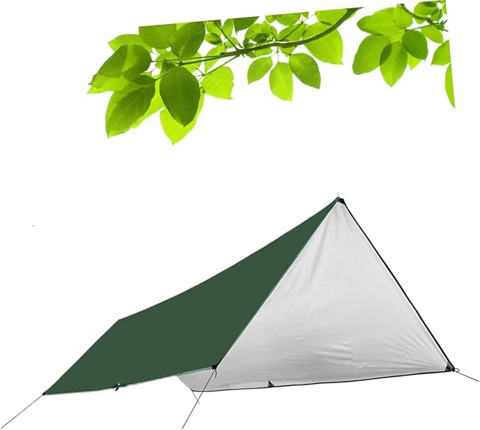 POPETPOP 1Set Large Outdoor Camping Footprint Tarp Groundsheet Blanket Mat Versatile Sunshade Canopy for Beach Picnic and Rain Shelter