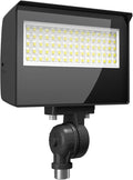 RAB Lighting Adjustable LED Floodlight – Field-Selectable Wattage &amp 3000K/4000K/5000K CCT – IP65 Outdoor Security Light with Knuckle Mount – 120-277V (Small)