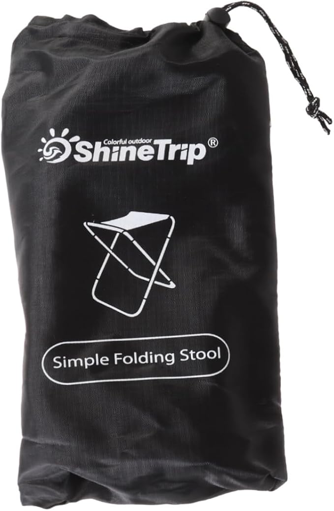 STOBAZA Aluminum Alloy Collapsible Camping Stool for Portable Beach Fishing BBQ Light Weight Easy to Carry