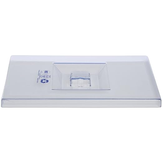 5 1/4 and 12 gal Clear Plastic Replacement Ingredient Bin Lid - 14 3/4L x 9 1/2W x 1H