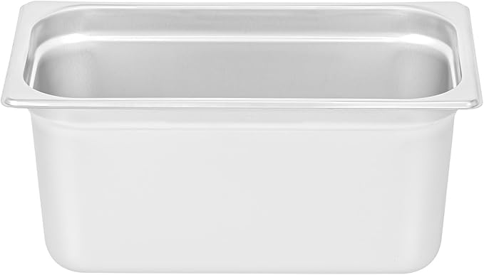 Restaurantware-Kitchen Tek 1/3 Size Steam Table Pan 1 Anti-Jam Steam Pan - Lid Sold Separately 6â€ Deep 24 Gauge Stainless Steel Freezable For Catering Event And Party