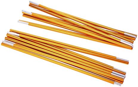 2Pcs Outdoor Camping Tent Poles 7.9mm / 0.3in Telescoping Tent Pole Awning Shelter Suitable for Camping HikingBackpacking for Camping Tents and Accessories
