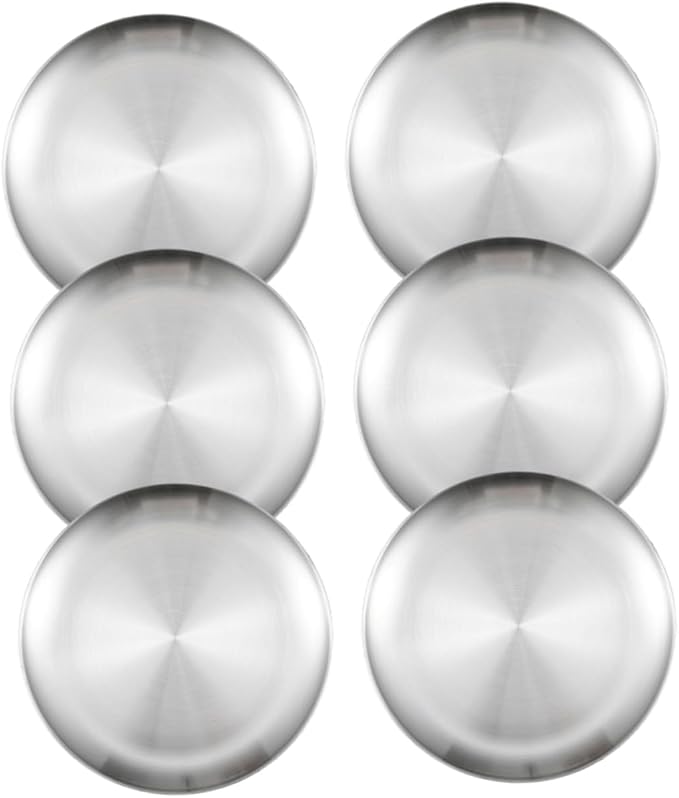 Ciieeo 6pcs Stainless for Boys and Girls Reusable Dishwasher Safe for Camping Outdoor Activities and Everyday Use