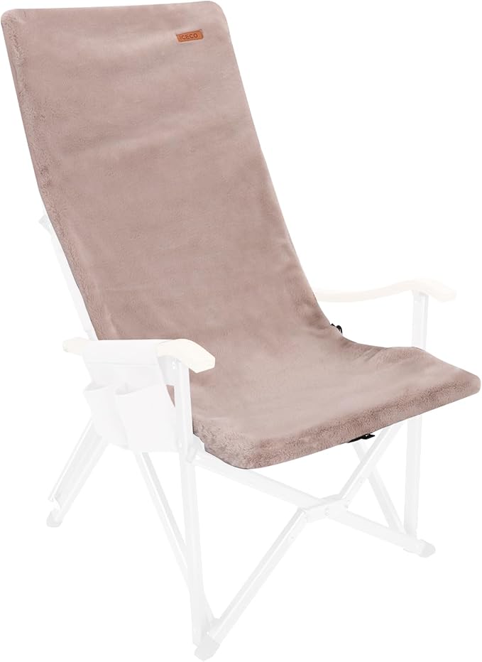 ICECO Plush Cushion High Back Chair Cushion Portable with Storage Bag Fits ICECO Hi1600 High Back Camping Chair 10-Year Warranty