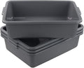 Farmoon 22L Commercial Bus Tub 4 Packs Large Wash Basin Tote Box Grey