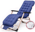 FWZJ Folding Recliner Cushioned Textoline Beach Chair Sun Lounger Bed for Garden and Outdoor CampingNap Chair Outdoor Garden Beaches Supports 200kgBlue (Blue)