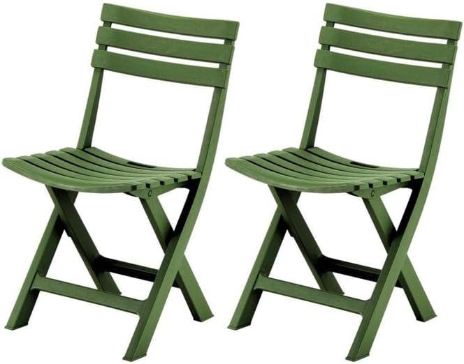 Terrasse Folding Chair – Versatile Camping Chairs Armless Folding Camping Chairs All-Weather Outdoor Patio Chairs Travel-Friendly Lawn Chairs Folding &amp Comfortable Beach Chairs (2 Avocado Gree