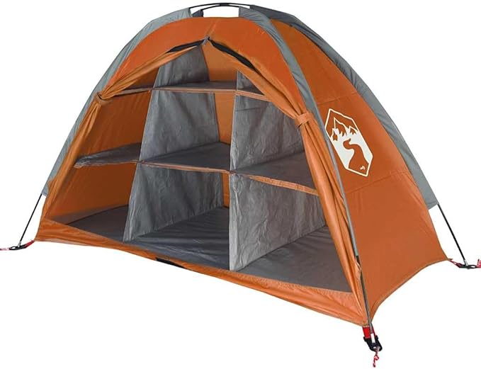 YAFF Storage Tent 9 Compartments Gray and Orange WaterproofSporting GoodsOutdoor RecreationCamping &amp HikingTents94376