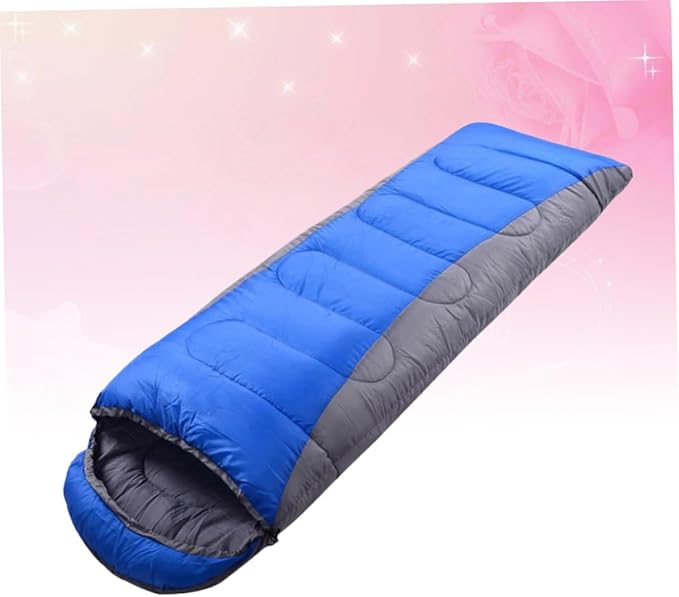 STOBAZA Winter Thickened Outdoor Camping for Adults Lightweight Hiking Sleep Sack with Drawstring Hood Cold Weather Gear for Backpacking and Trekking