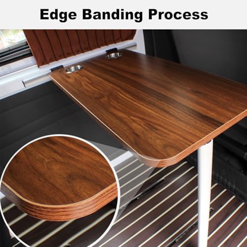 Folding RV Wall Mounted Dining Table Portable Camper Table for Motorhome &amp Home Office Multifunctional Outdoor Camping Picnic Table - Gray