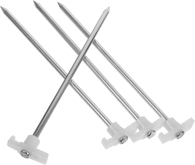 TOYANDONA 6Pcs Heavy Duty Tent Stakes Durable Camping Pegs for Secure Tent Fixing Resistant Ground Anchors for Canopy and Awning Lightweight and Portable Design