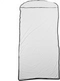 Ultralight Multifunctional Sleeping Bag Liner Elastic and Breathable for Camping Hiking Backpacking with Storage Bag Skin Friendly Polyester Fabric Unfolded Size 78.7x31.5in (White)
