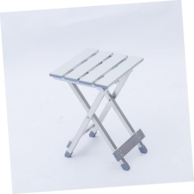 Practical Fishing Folding Chair Aluminum Folding Stool Compact Storage Sturdy for Outdoor Activities