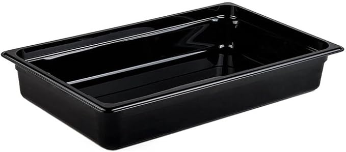 Cambro 14CW110 Camwear Food Pan plastic full-size 4D black - Case of 6