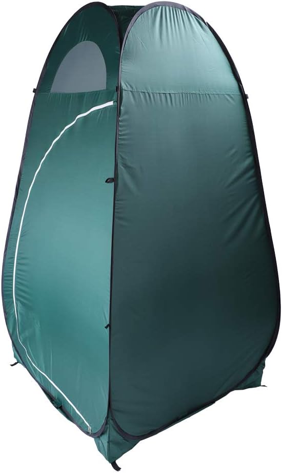 Outvita Pop Up Shower Tent Instant Privacy Dressing Changing &amp Toilet Tent 74’’ Portable Outdoor Shelter for Camping Hiking Fishing Picnic Beach with Carry Bag (Green)