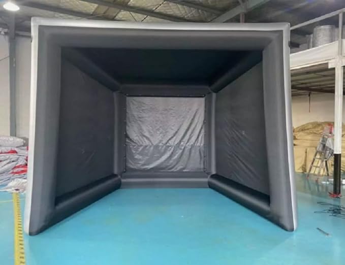 15x13x13ft Inflatable Golf Tent Oxford Simulator Tent with Blower As Picture Show