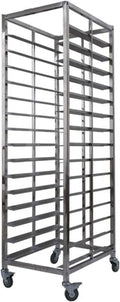 Quick Rack for Baking Pans15-Tier Rolling Bread Pan Rack - Quick Baking Solution for Food Service Bakeries &amp Restaurants - Heavy-Duty Stainless Steel Space-Saving Design Easy Mobility