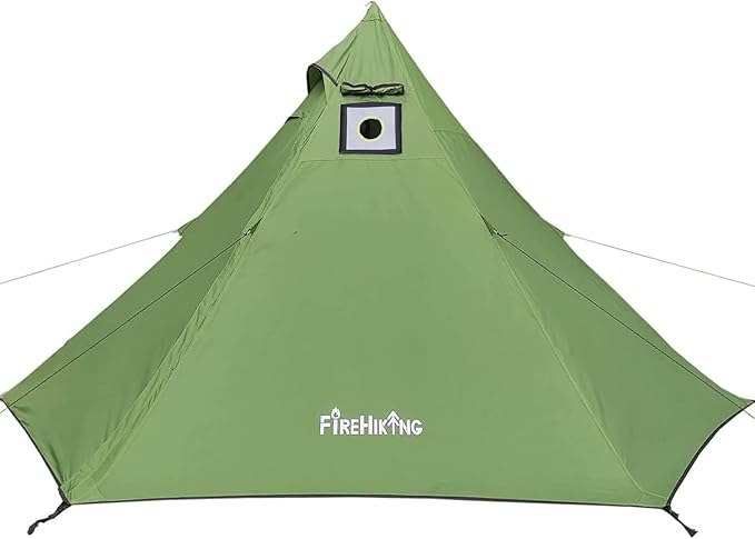 FIREHIKING Hot Camping Tent - Ultralight Tepee With Stove Jack for 1-2 Adults