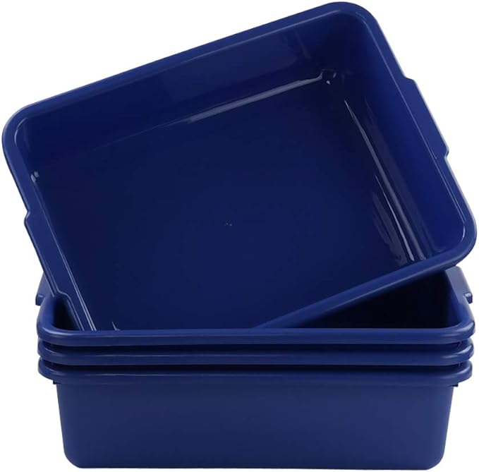 Cand 13 L Commercial Bus Tubs 4 Packs Plastic Bus Box/Wash Basin
