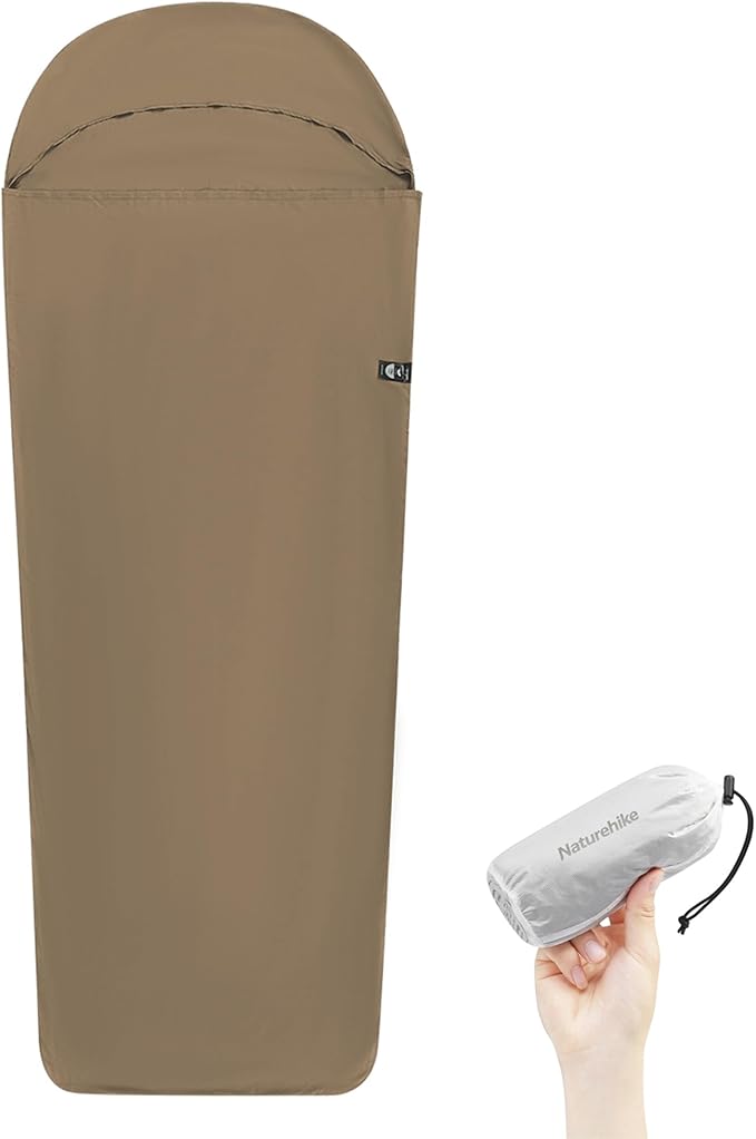 Naturehike 4.5oz Ultralight Washable Sleeping Bag Liner Lightweight Adult Sleep Sack &amp Travel Sheets for Backpacking Hotel Camping Hostels ZY20