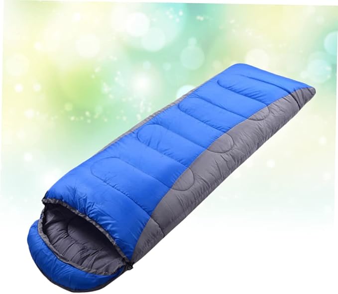 Winter Thickened Outdoor Camping Warm Envelope with Drawstring Hood for Hiking Backpacking and Cold Weather Survival Activities