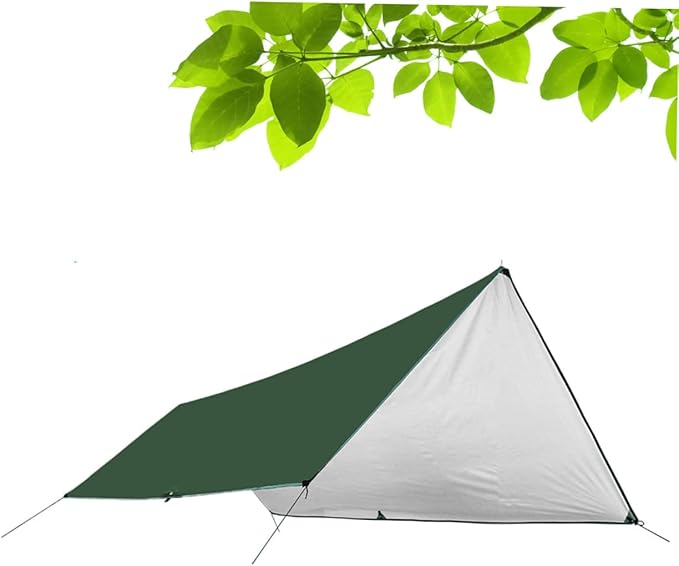POPETPOP 1Set Large Camping Tent Footprint Tarp Groundsheet Mat Multi Function Outdoor Awning Sun Shelter for Beach Shade Durable Windproof Canopy for Camping