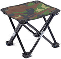 Large Camouflage Folding Stool Portable Fishing Chair Recreational Gear Sturdy Camping Seat Compact