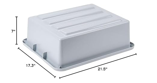 Rubbermaid FG335192GRAY Utility Tote Box Without Lid