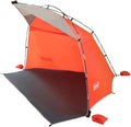 Coleman Skyshade Large Portable Sun Shelter Easy Setup with Pre-Attached Poles Canopy Provides Cover from Sand &amp Sun Great for Beach Park Tailgating Camping Backyard &amp More