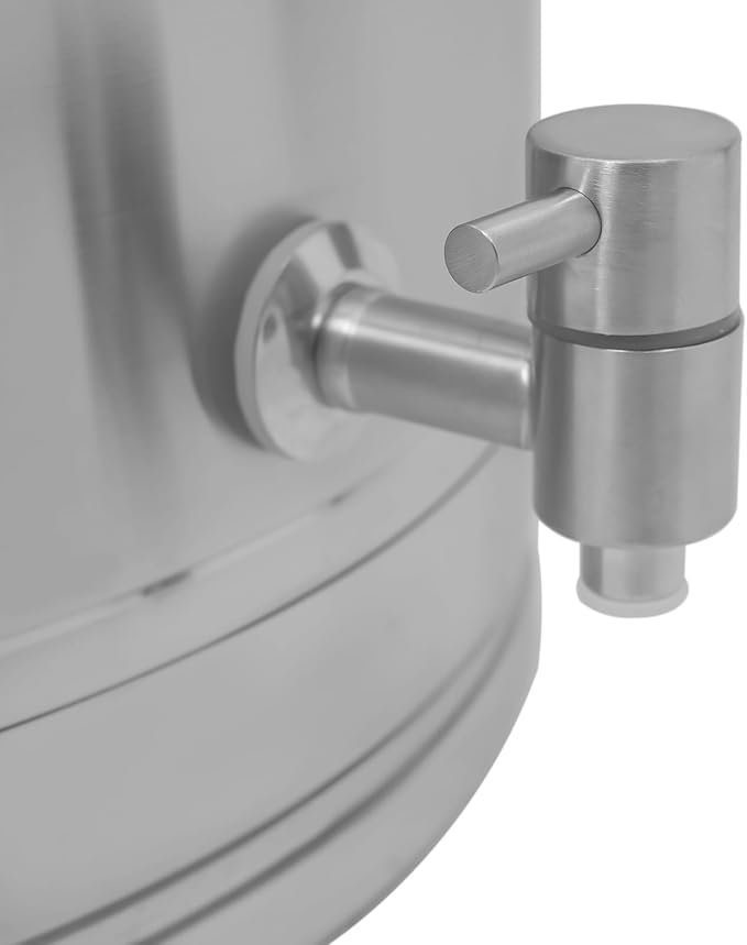 76L Stainless Steel Milk Can Heavy Duty Food Storage &amp Transport Container for Dairy Wine Grains Ideal for Home Farm &amp Commercial Use With a Faucet