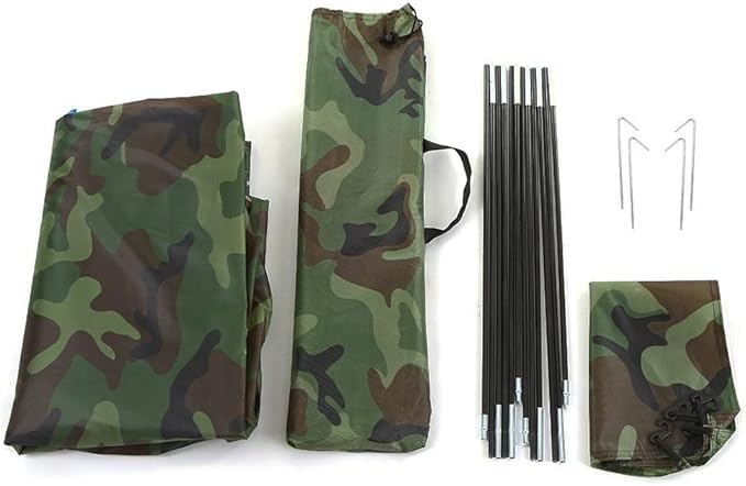 Outdoor Double-door Tent Ultralight Camping Tent Camouflage Hiking Shelter With Sun Protection And Breathable Mesh Roof Design Includes Rain Cover Backpack Poles And Stakes(1 person)