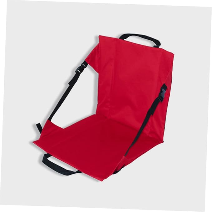 SUPVOX Step Lights Outdoor Folding Seat Cushion Backrest for Camping Fishing Sports Garden Compact Storage