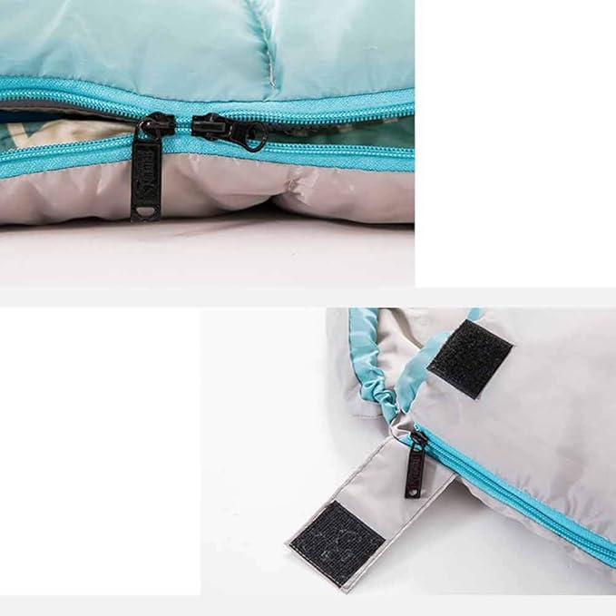 Adult Sleeping Bag Autumn Winter Envelope Hooded Outdoor Travel Camping Water Resistant