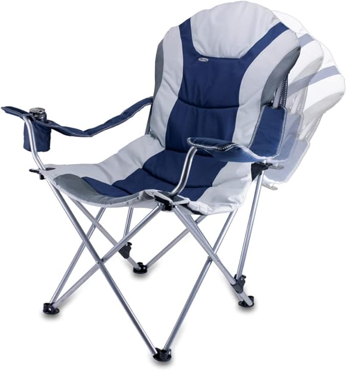 Picnic TIME NCAA Arkansas Razorbacks Reclining Camp Chair - Beach Chair for Adults - Sports Chair with Carry Bag