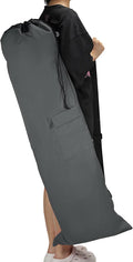 PATIKIL 47 Inch Camp Chair Replacement Bag Foldable Camping Chair Bag 900D Oxford Large Mouth Carry Bag with Adjustable Shoulder Strap &amp Side Pocket for Outdoor Camping Gray