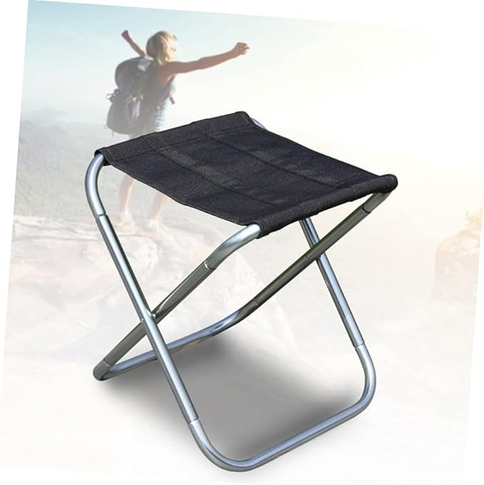YARNOW Foldable Camping Stool Portable Outdoor Chair Oxford for Fishing Travel BBQ Stool