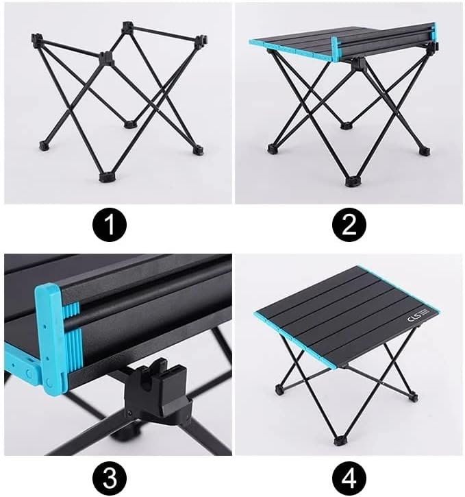 Portable Camping Table Lightweight Compact Folding Side for Easy Travel Commemoration Day