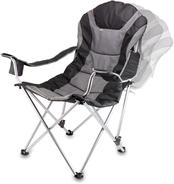Picnic TIME NCAA Arkansas Razorbacks Reclining Camp Chair - Beach Chair for Adults - Sports Chair with Carry Bag